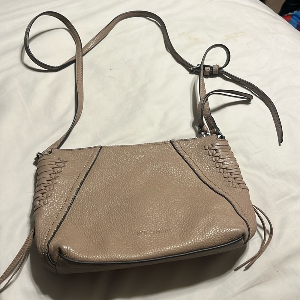 Vince Camuto leather crossbody tan purse